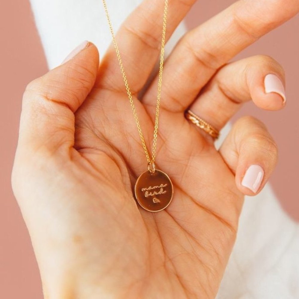 Mother Bird Bohemian Dainty Minimalist Necklace - Picture 2 of 12